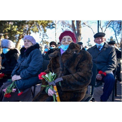 В Бишкеке прошел митинг в честь освобождения Ленинграда от блокады
